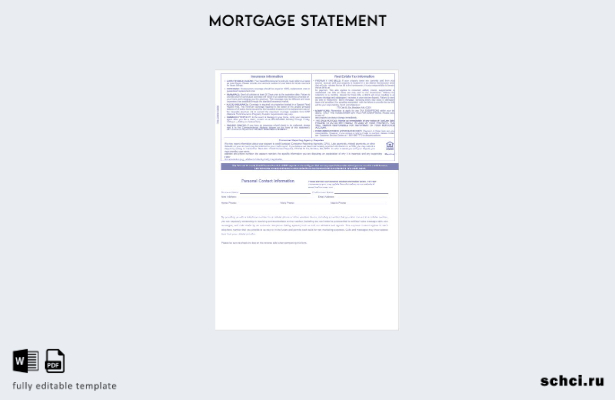 цифровая загрузка выписки по ипотеке USA HarborOne Bank в форматах Word и PDF, 1