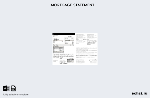 цифровая загрузка выписки по ипотеке USA One Card в форматах Word и PDF шаблон