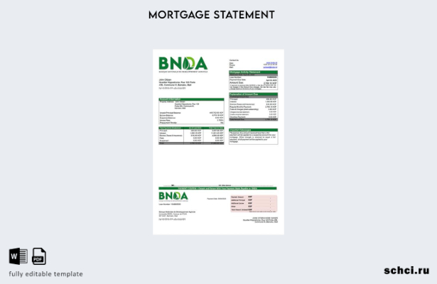 цифровая загрузка Mali Banque Nationale de Développement Agricole (BNDA) выписка