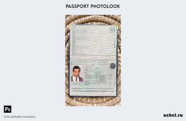 цифровая загрузка шаблона фотографии паспорта Марокко