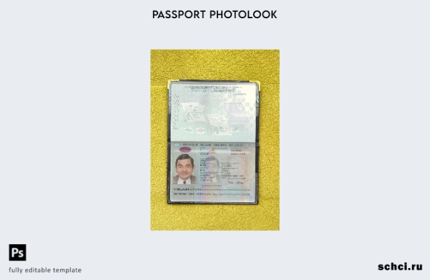 цифровая загрузка шаблона фотоизображения для паспорта Бельгии