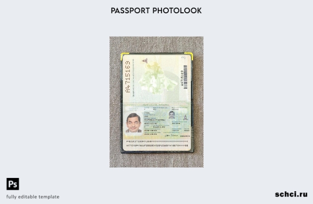 цифровая загрузка шаблона фотоизображения для паспорта Эквадора 1