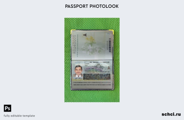 цифровая загрузка шаблона фотоизображения для паспорта Эквадора