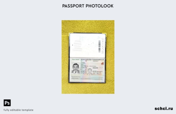 цифровая загрузка шаблона фотоизображения для паспорта Южной Африки
