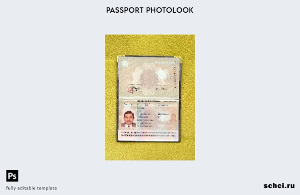 цифровая загрузка шаблона фотоизображения паспорта Конго