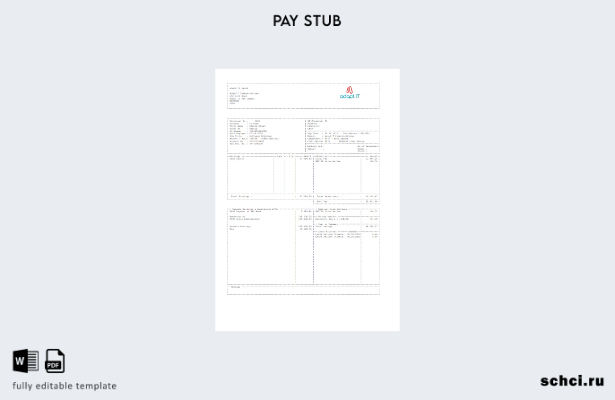 цифровая загрузка шаблона Adapt ID Group Paystub