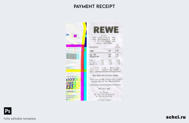 цифровая загрузка шаблона групповой проверки Rewe