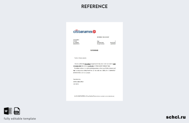 скачать цифровой шаблон с информацией о закрытии банка Citibanamex в Мексике