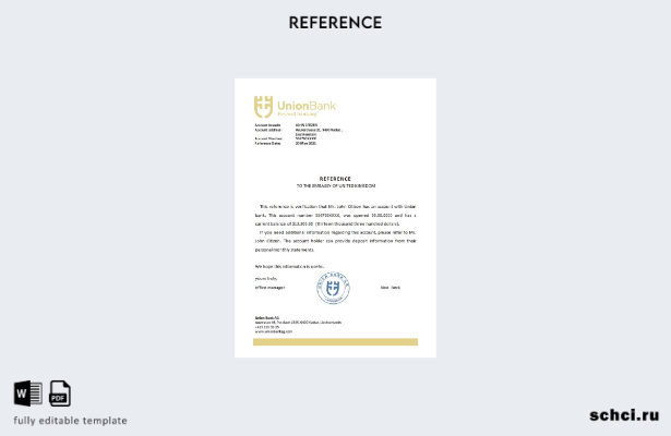 цифровая загрузка справочного шаблона Liechtenstein Union Bank