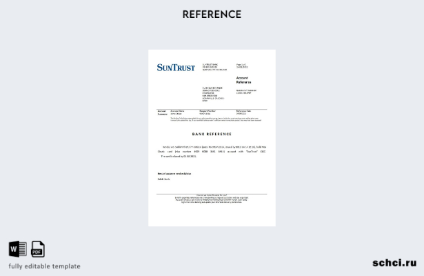 цифровая загрузка шаблона справки о закрытии Suntrust в США