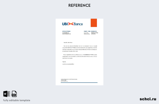 цифровая загрузка шаблона справки о закрытии Ubi Banca в Италии