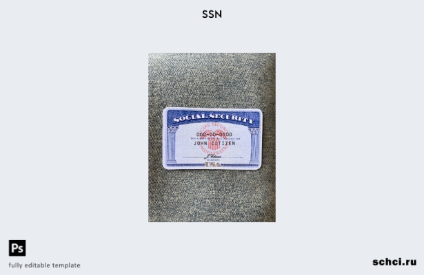цифровая загрузка США SSN фотоальбом джинсы фон ПЕРЕДНИЙ шаблон