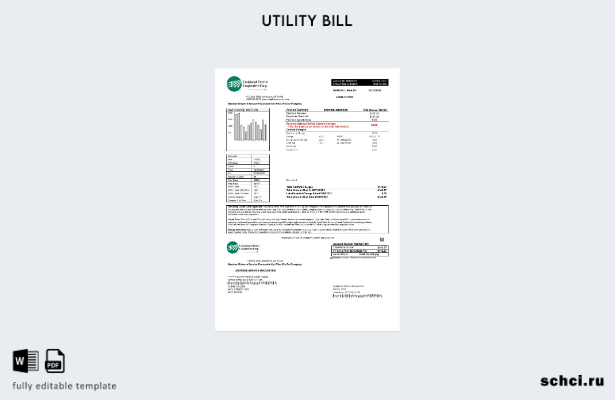 скачать цифровой шаблон счета за коммунальные услуги Craighead Electric в США
