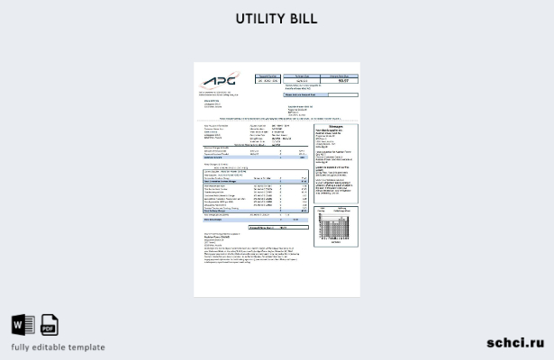 цифровая загрузка Австрия Austrian Power Grid AG шаблон слова счета за коммуналь