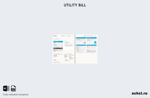цифровая загрузка США Xfinity счета за коммунальные услуги, слова, страницы, в 3