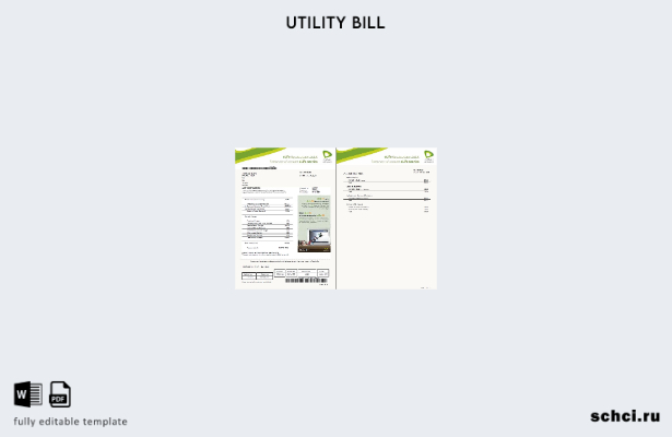 цифровая загрузка страниц счетов за коммунальные услуги Etisalat в ОАЭ, шаблон в
