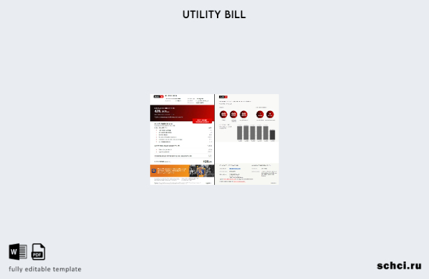цифровая загрузка страниц счетов за коммунальные услуги Etisalat в ОАЭ, шаблон 1
